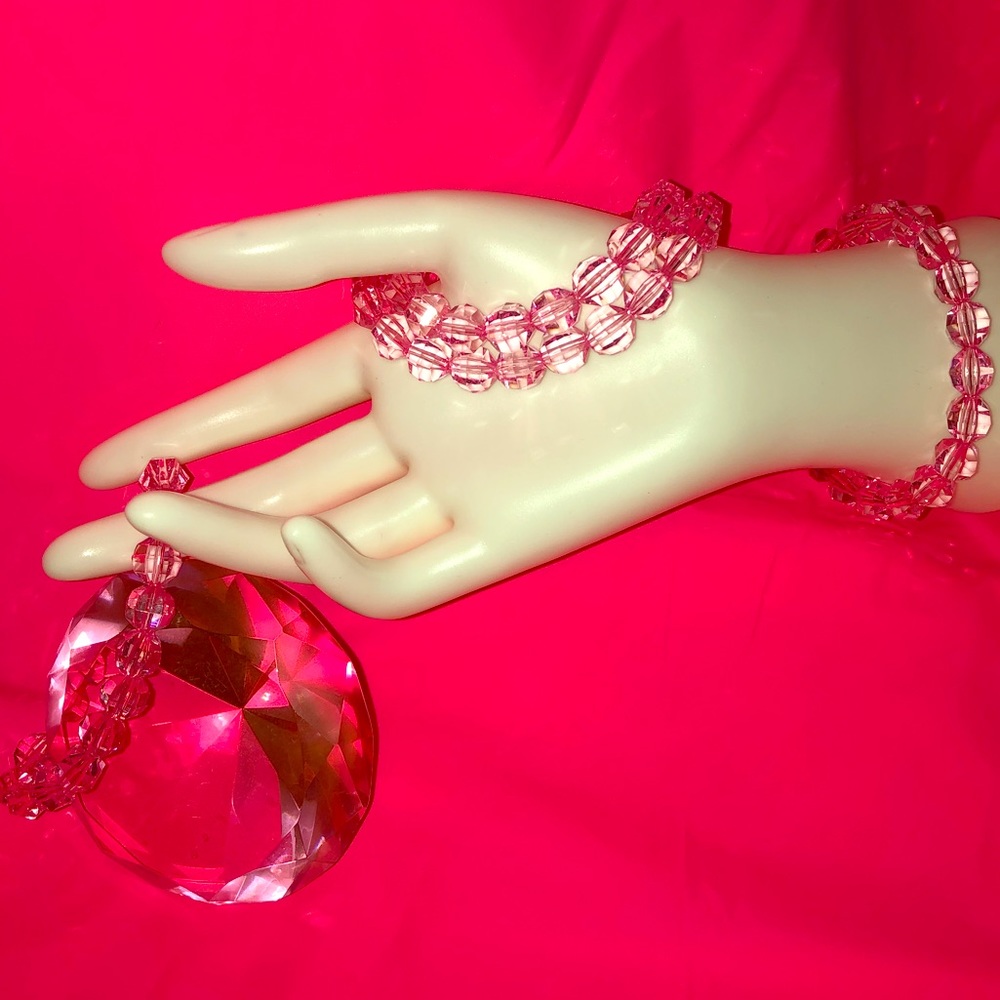 Pink Ice Handemade Bracelet 2/$5